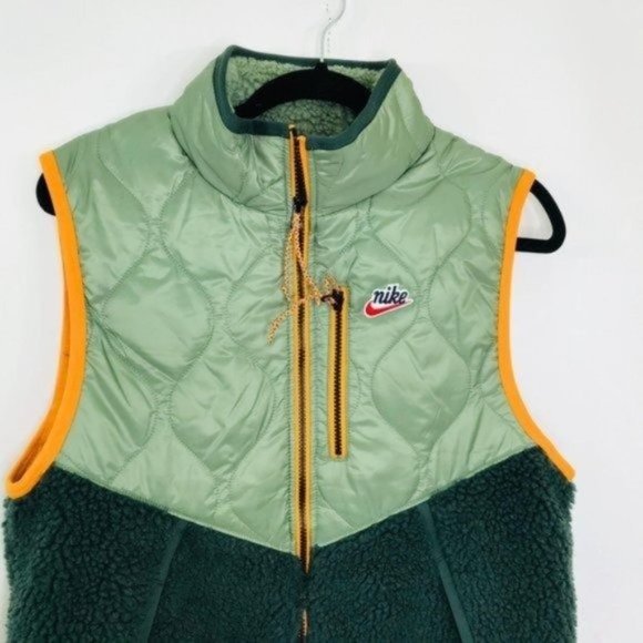 Nike Heritage Fleece Vest Men Size Small Green Sage - Picture 3 of 5